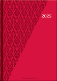 COLOR 2025, denní diář A5 černý ČERVENÝ