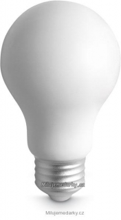 bílý antistres ve tvaru žárovky