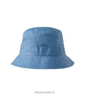 Malý dětský azurově modrý plátěný klobouk classic