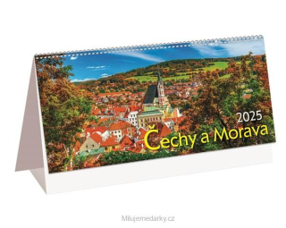 Stolní týdenní kalendář ČECHY A MORAVA, 2025