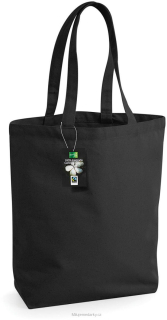 Fairtrade bavlněná nákupní taška extra pevná černá