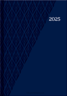 COLOR 2025, denní diář A5 černý MODRÝ