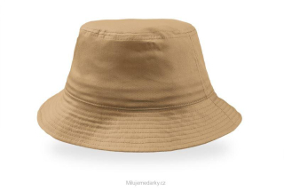 Khaki béžový plátěný klobouk classic